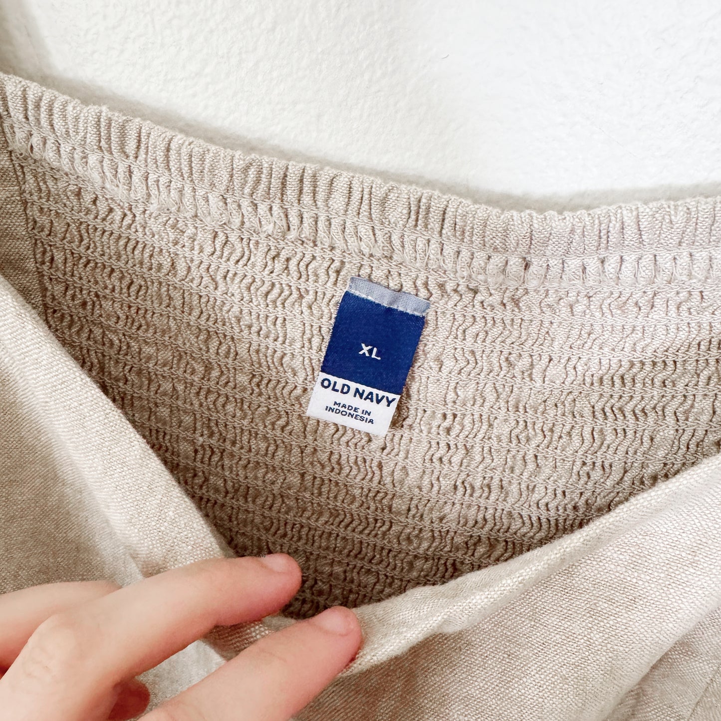 XL | Old Navy Beige linen dress with pockets NWT