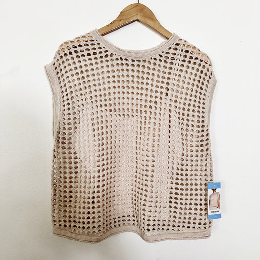 Large | Steve Madden Open waffle top with tank NWT