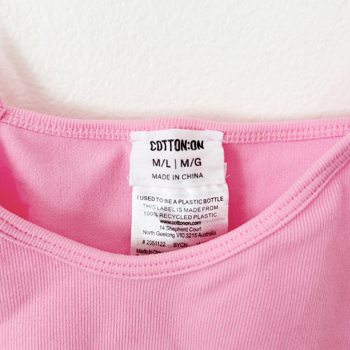 M/L | pink tank