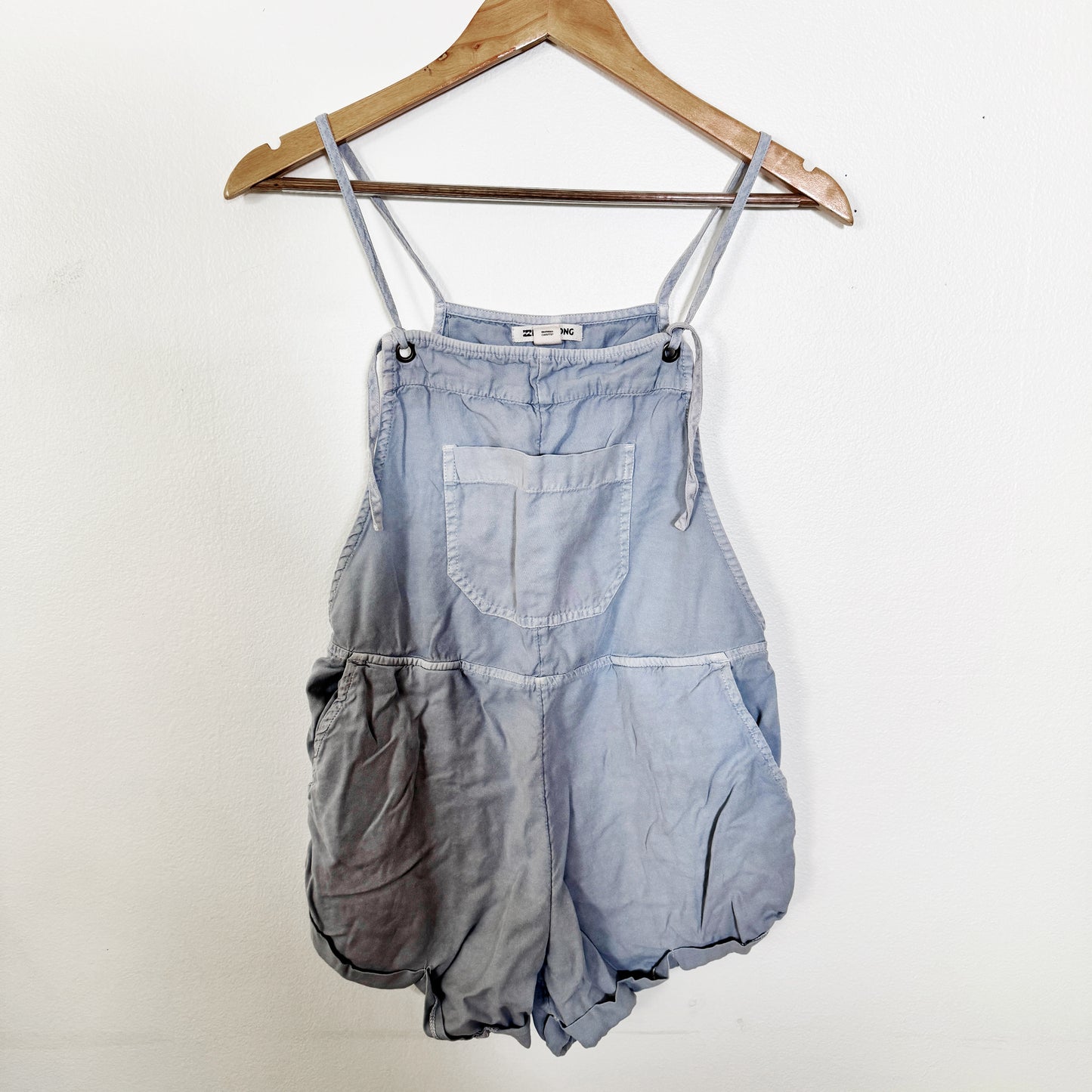 Small | billabong Blue denim billabong overall shorts