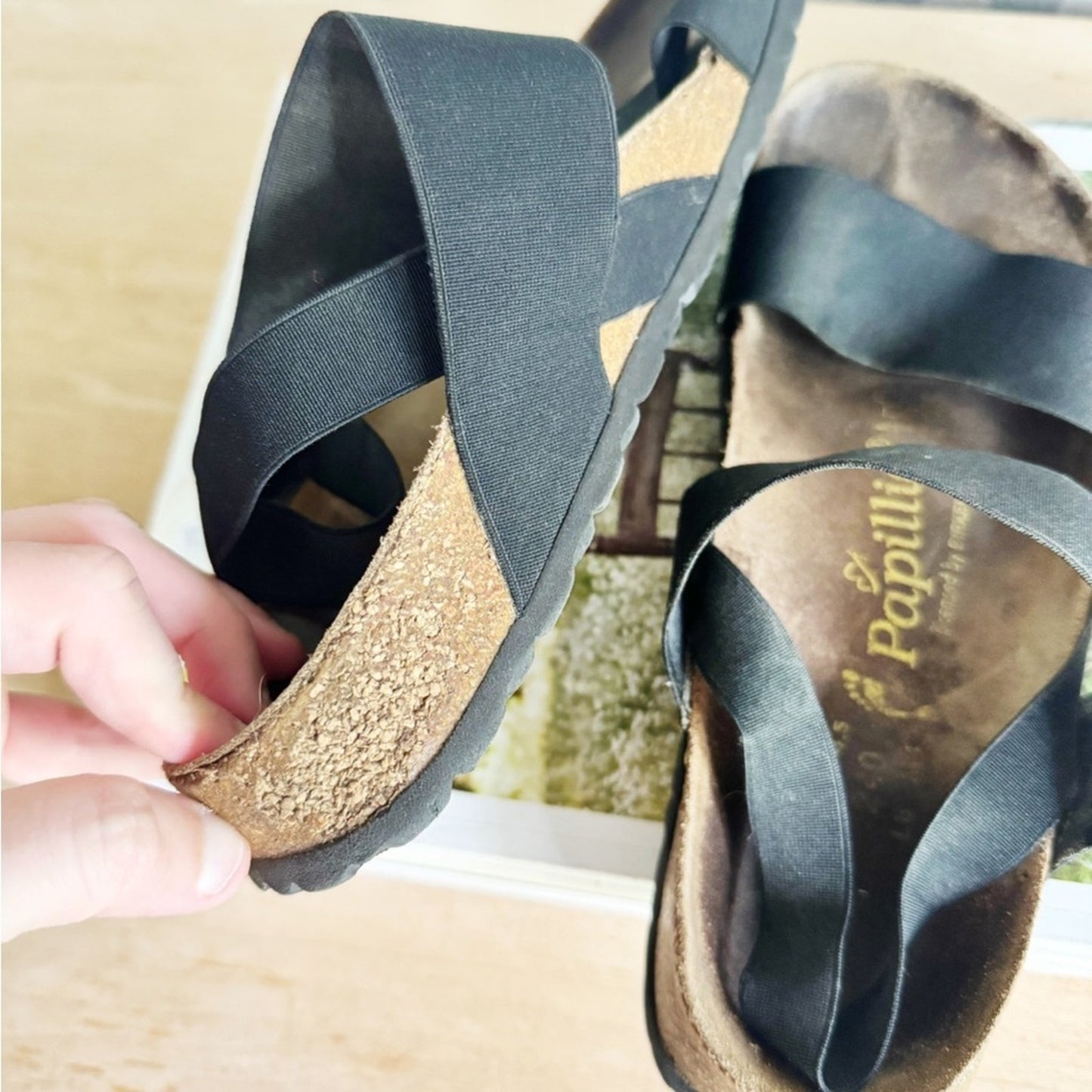 Birkenstock papillio black womens 6