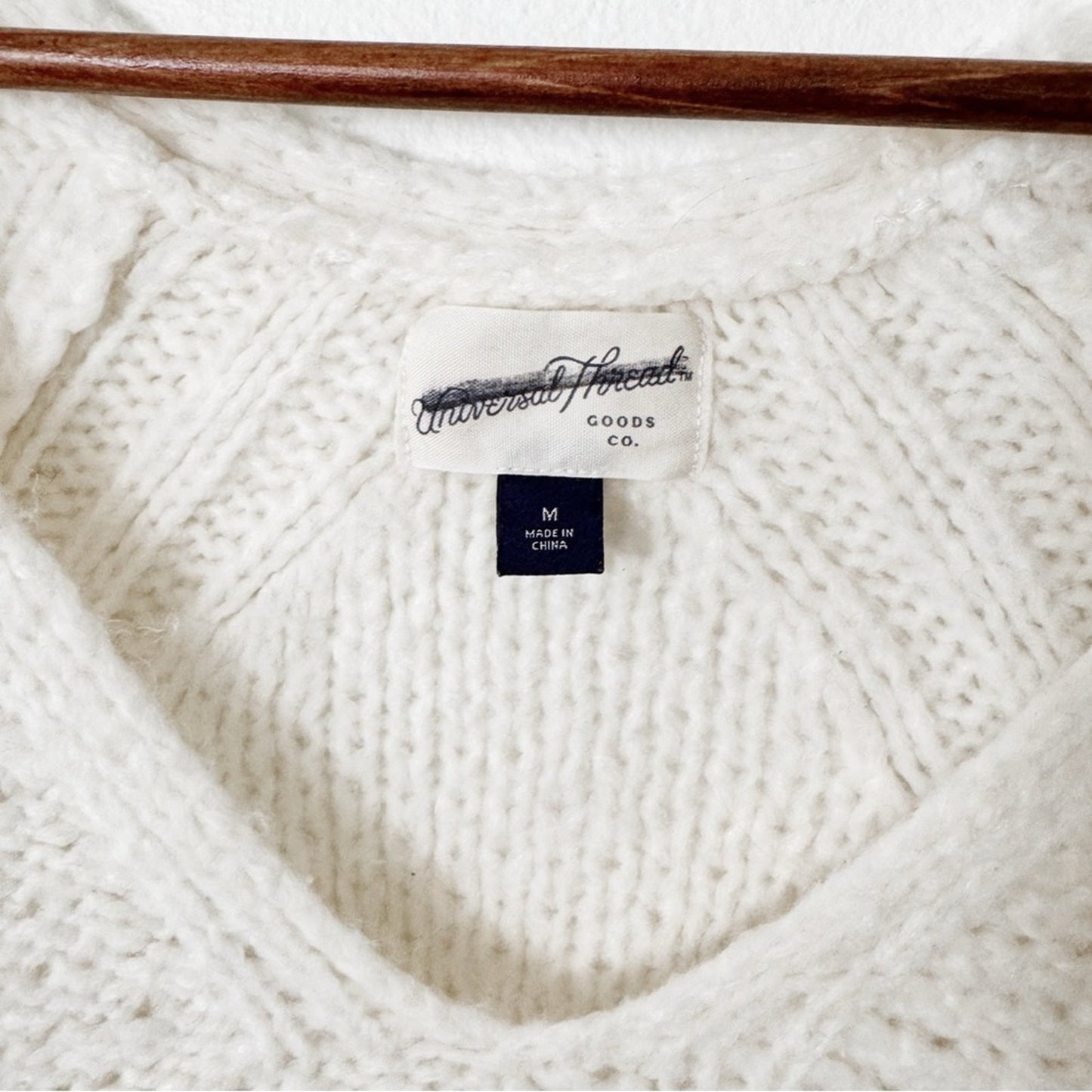 Universal Thread cream knit sweater medium