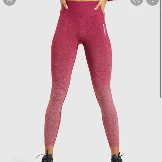 Gymshark adapt pink ombré leggings small