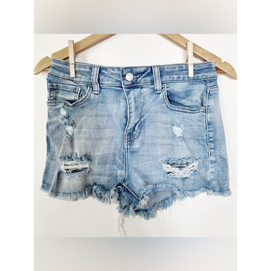 Cello Light Blue Distressed Denim Cutoff Shorts size 7