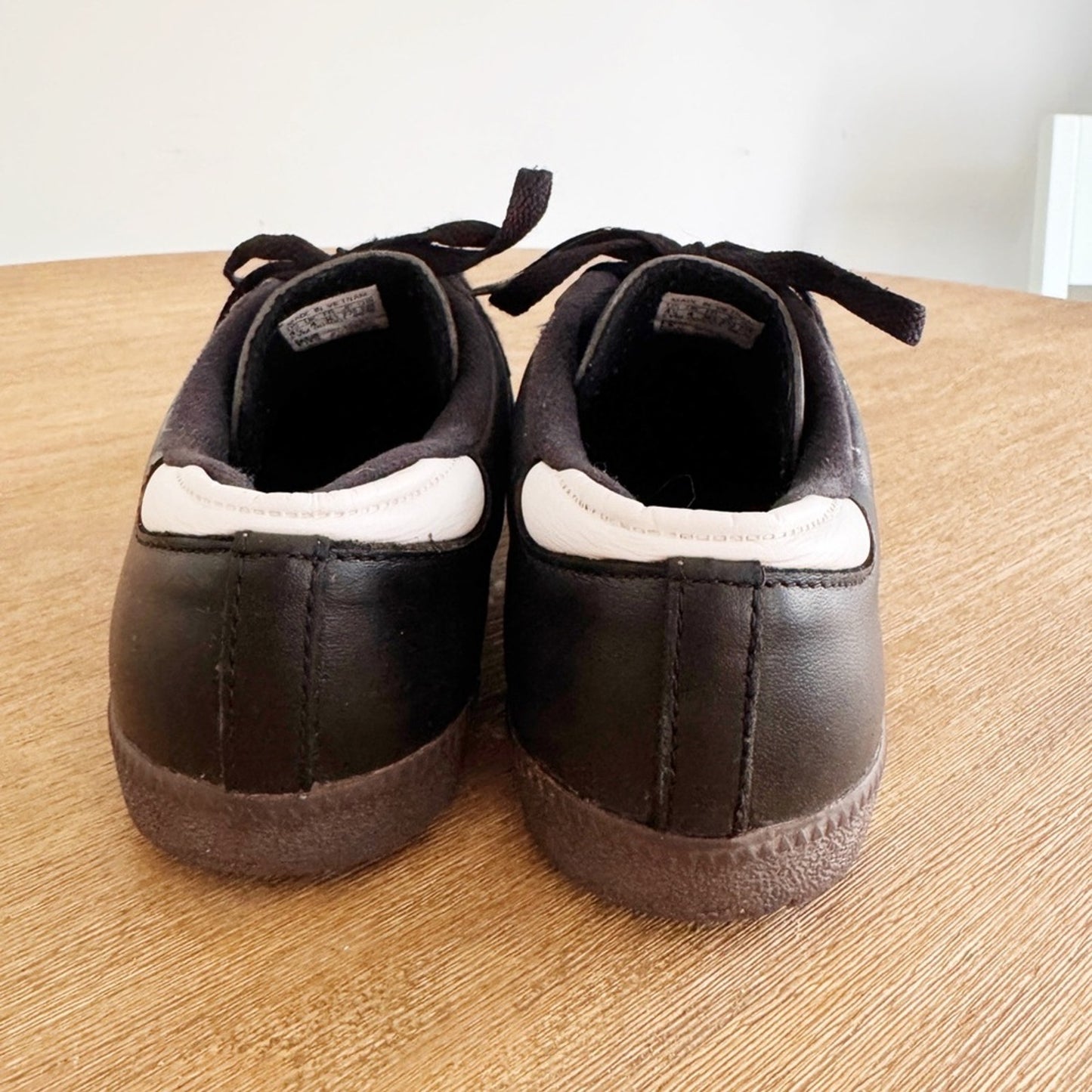 Adidas Samba Black & White Classic Sneakers 4.5 Youth