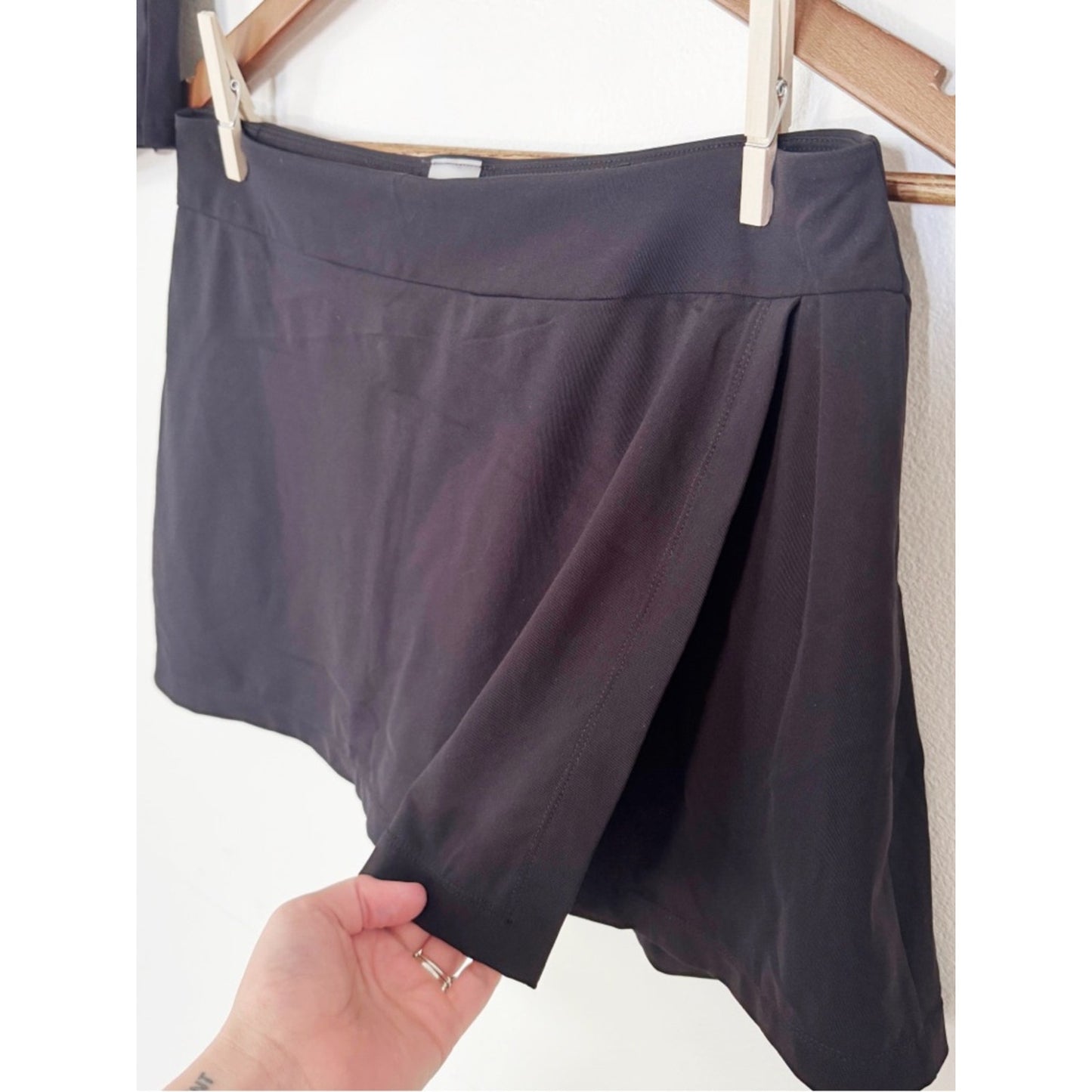 Mono B Black Mini Skirt set - Tube top and A-Line skirt medium