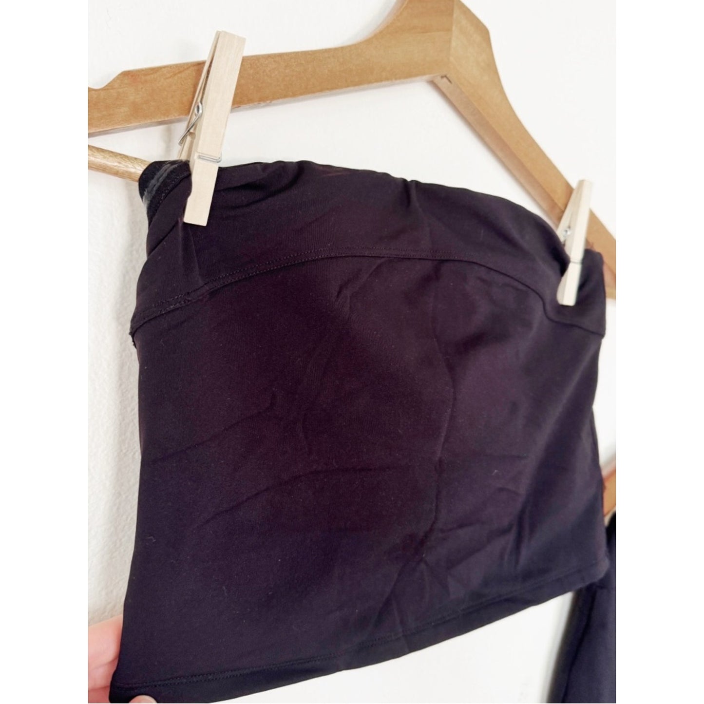 Mono B Black Mini Skirt set - Tube top and A-Line skirt medium