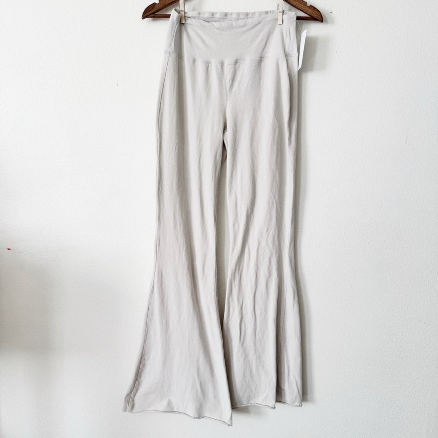 Zenana Stone Stretch Flare Pants large
