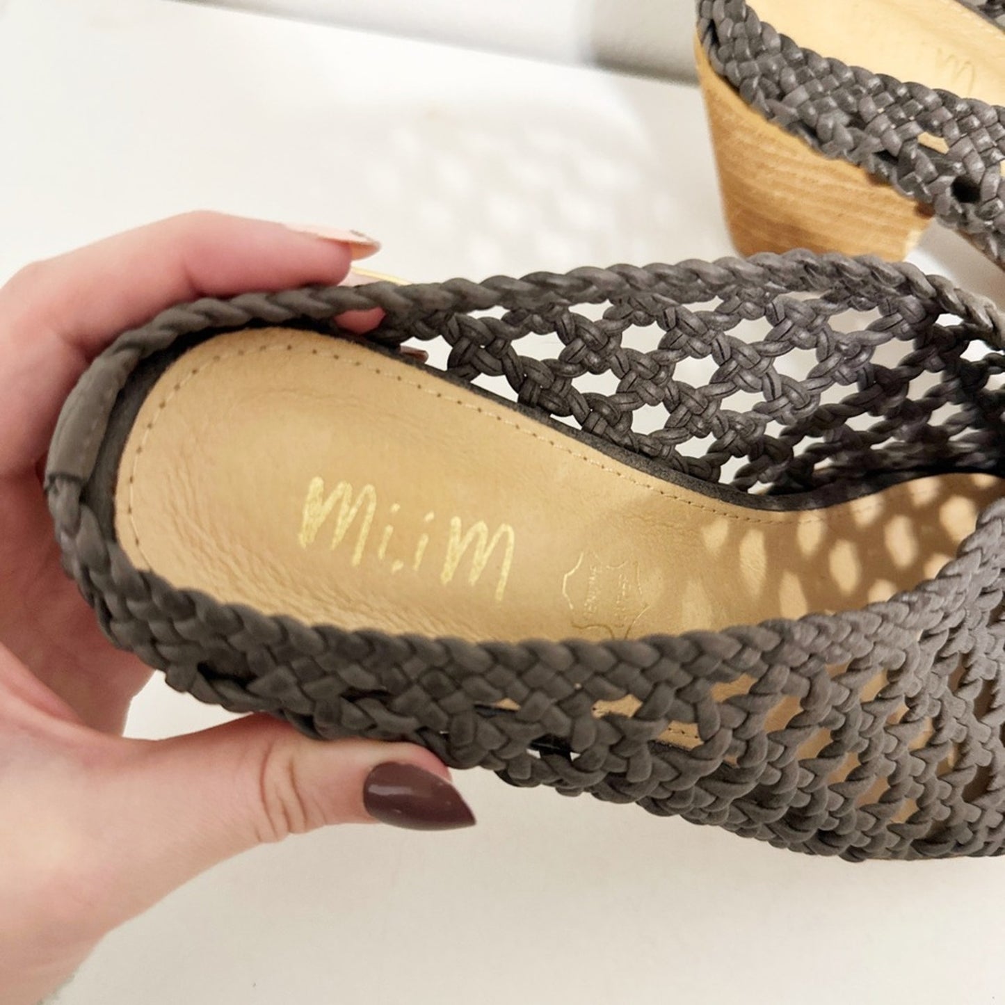 Mimi chunky heel mules women’s 10