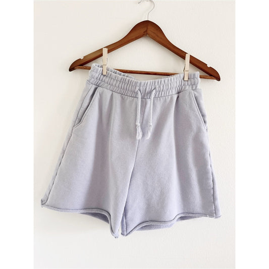 H&M Dusty Blue Drawstring Shorts small