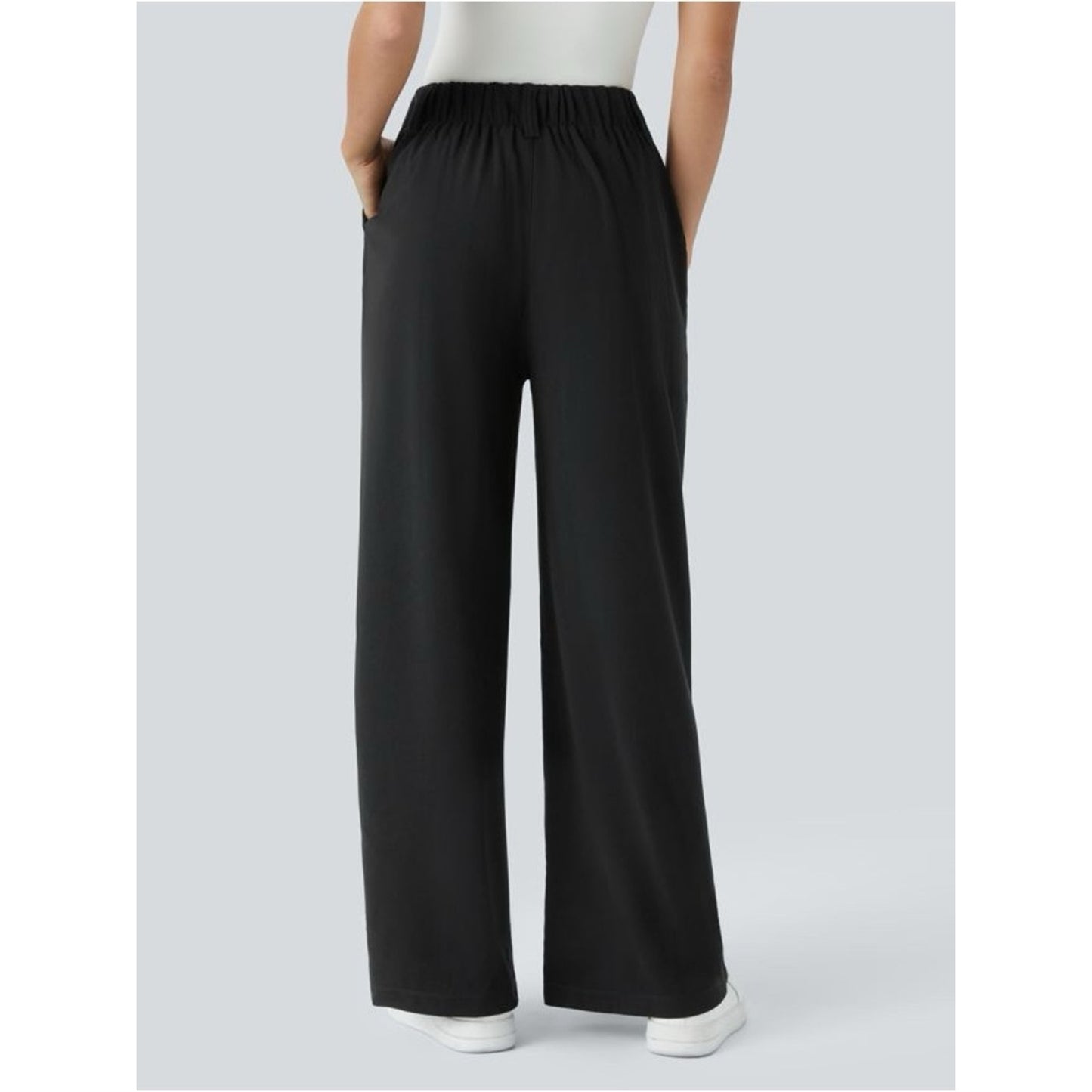 HALARA Wide-Leg Dress Pants in Black ~medium